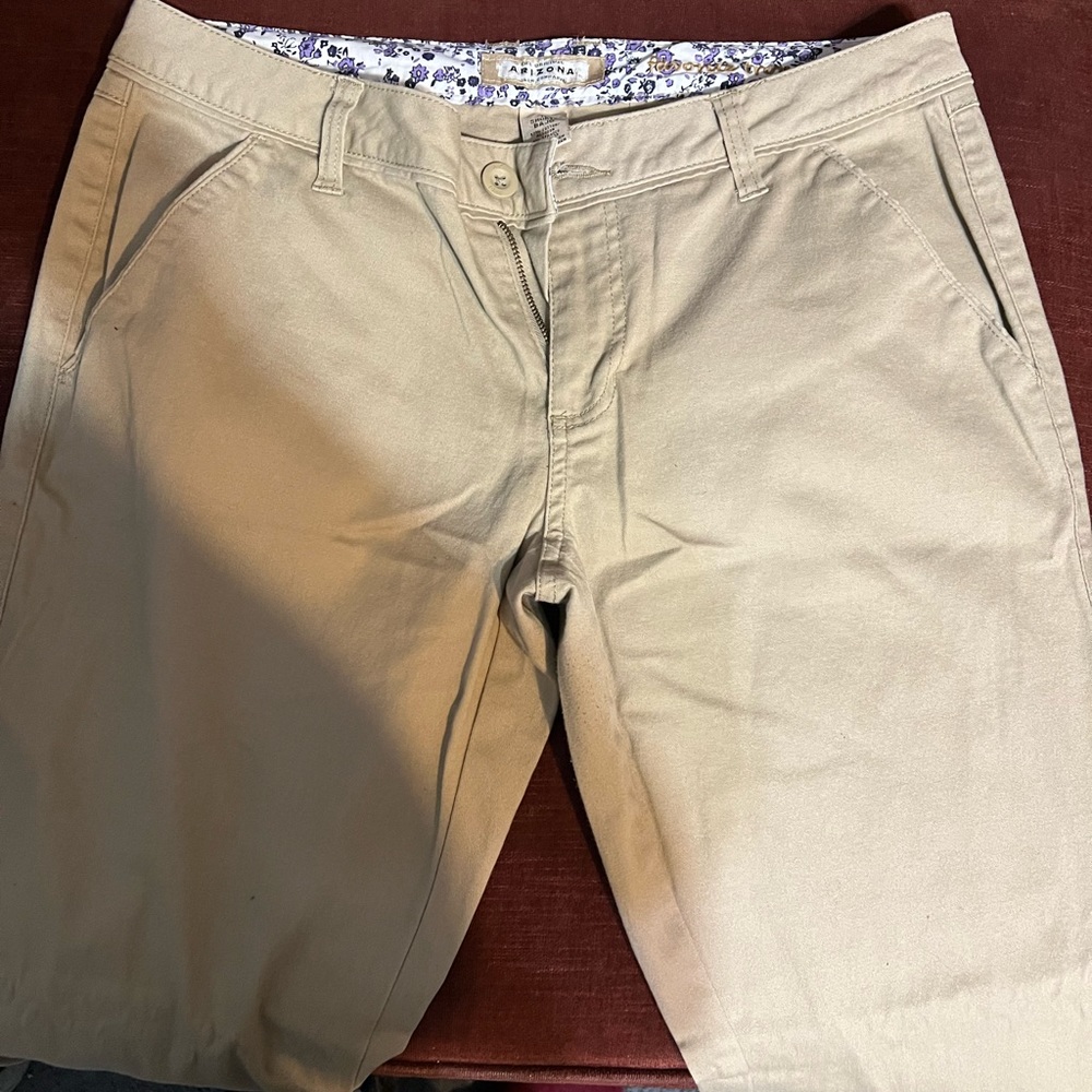 2 pairs - Arizona jeans favorite Trouser size 11 pants one beige and one black